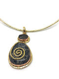 Collana rigida Diaspro e Quarzo SH45