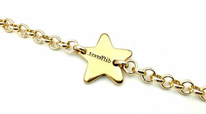 Bracciale con Frasi Stella Oro MB324