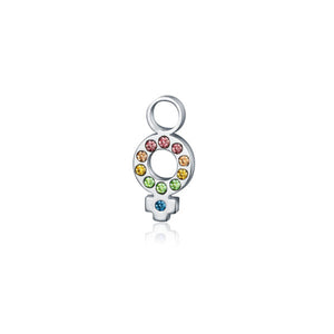 Charm Simbolo Donna Con Cristalli - Hoola