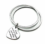 Bracciale Rigido Doppio con Cuore