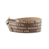 We Positive Bracciale In Pelle Antonello Venditti - Sotto Il Segno Dei Pesci