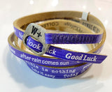 We Positive Bracciale In Pelle Good Luck