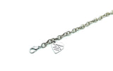 Bracciale con Frasi Cuore Argento Pendente