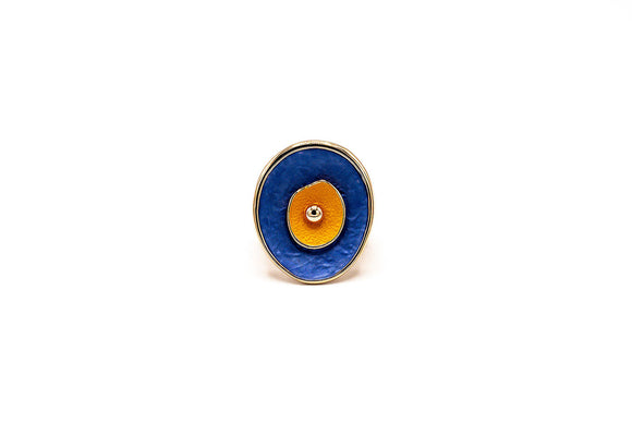 Anello Fiore Astratto