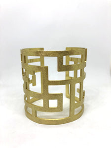 Bracciale Rigido Geometrico Oro ju1334