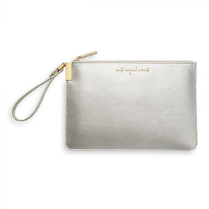 Pochette a mano argento Create Magical Moments con messaggio segreto