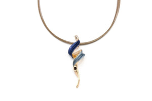 Collana Torchon Blu