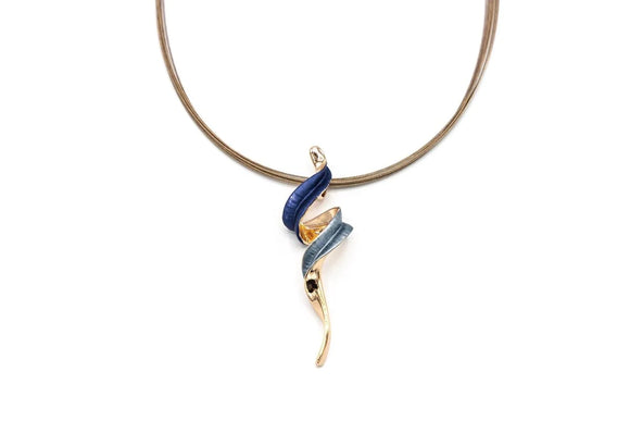 Collana Torchon Blu