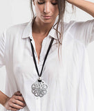 Collana Alluminio in Lycra con pendente - Mandala 5