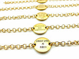 Mini Bracciale Tondo Centrale Gold MB336