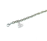 Bracciale con Frasi Cuore Argento Pendente