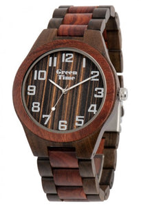 Orologio Legno Sandalo Rosso