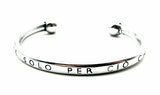 Bracciale Rigido Aperto con Frasi.