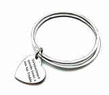 Bracciale Rigido Doppio con Cuore