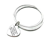 Bracciale Rigido Doppio con Cuore