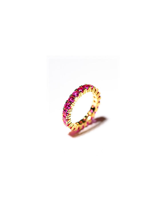 Anello Tennis Fucsia