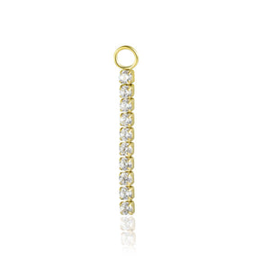 Charm Tennis Cristalli Bianchi Oro - Hope