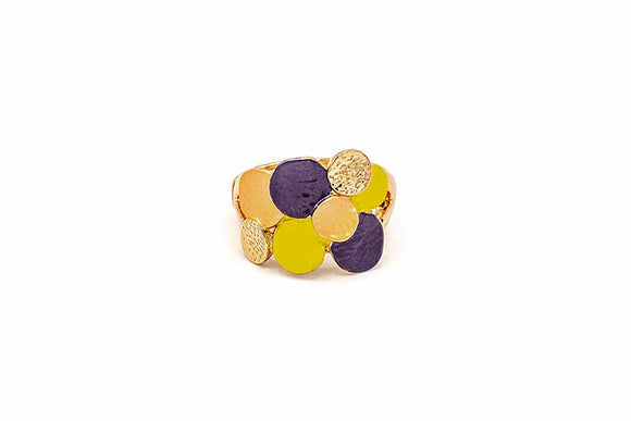 viola, giallo, salmone o blu, turchese, giallino