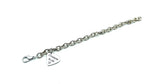 Bracciale con Frasi Cuore Argento Pendente