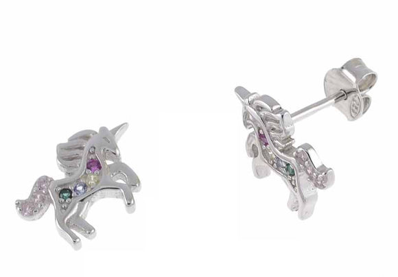 Orecchini a lobo Unicorni Arcobaleno OR58634