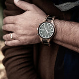 Orologio Cronografo in legno Zebrano e Sandalo - Sydney ZW101A