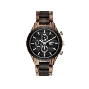 Orologio Cronografo in legno Zebrano e Sandalo - Sydney ZW101A