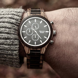 Orologio Cronografo in legno Zebrano e Sandalo - Sydney ZW101A