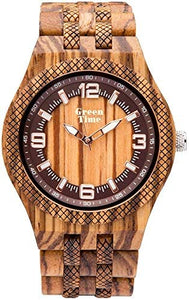 Orologio in legno Zebrano - Lagos 113A