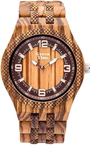 Orologio in legno Zebrano - Lagos 113A